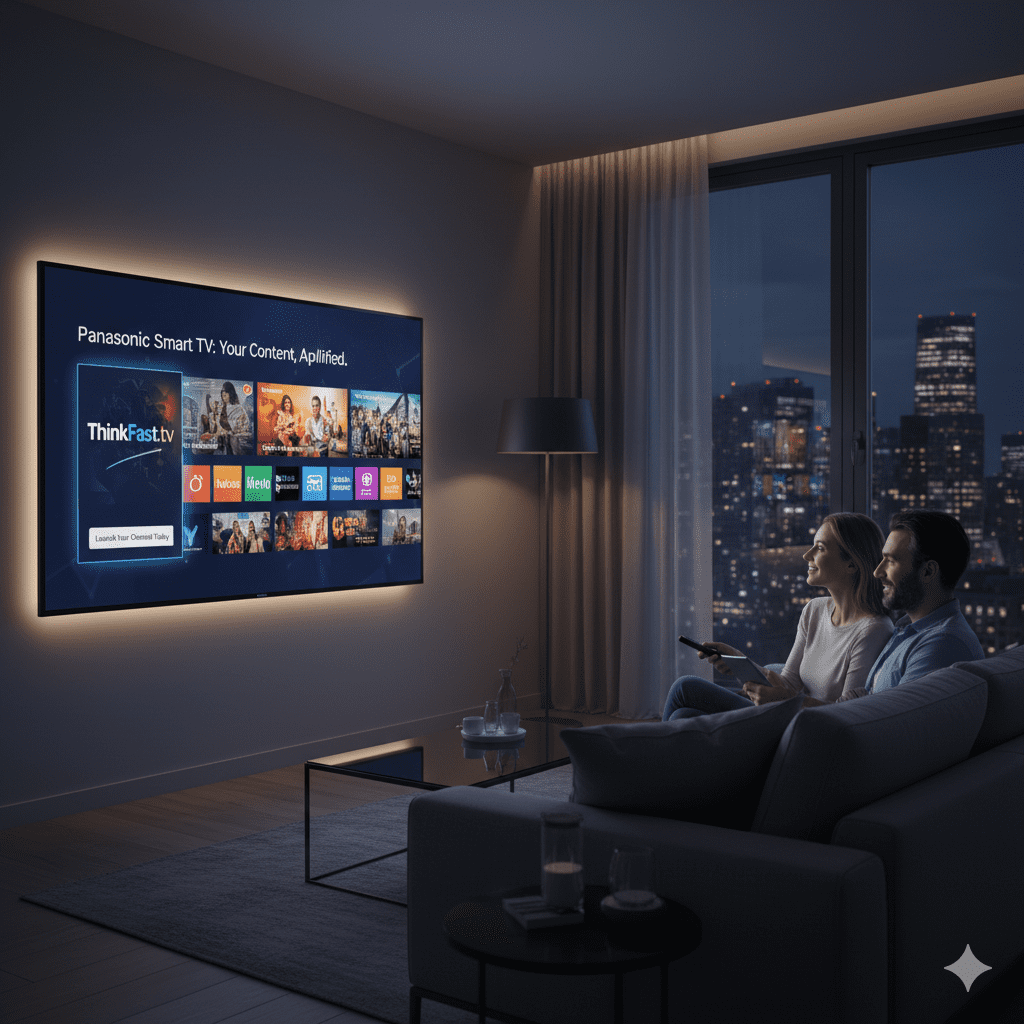 Premium Exposure: Launch on Panasonic Smart TV with ThinkFast.tv