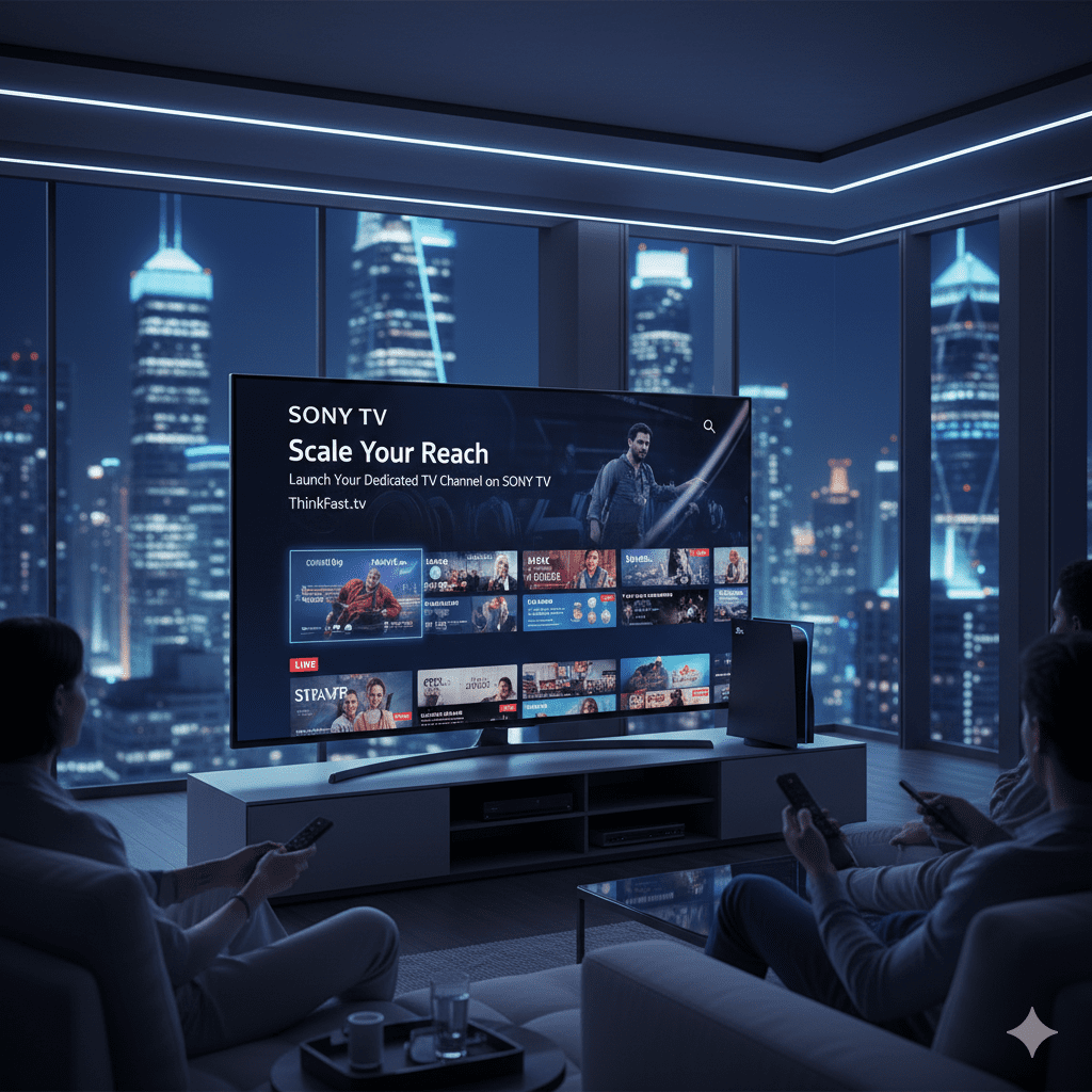 Premium Reach: Launch Your Channel on SONY TV with ThinkFast.tv
